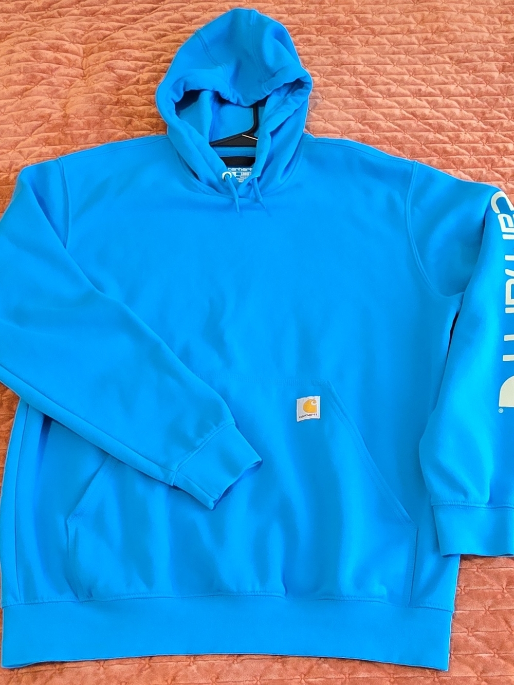 Carhartt Men's Heather Blue Hoodie - Lg.NWOT, RARE FALL 2023 COLOR